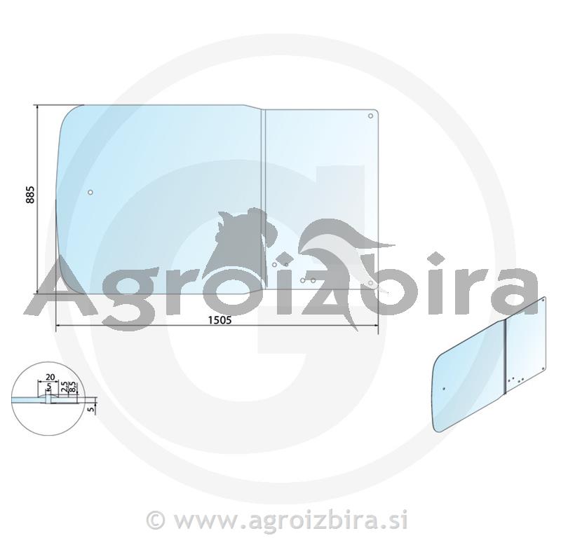 STEKLO KABINE MERLO