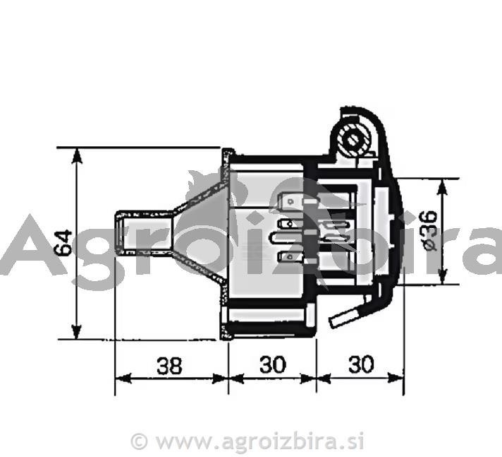TIČNICA 7 POLNA PVC NA KONEKTOR