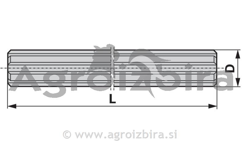 OSOVINA KARDANSKA 3/8-6-250