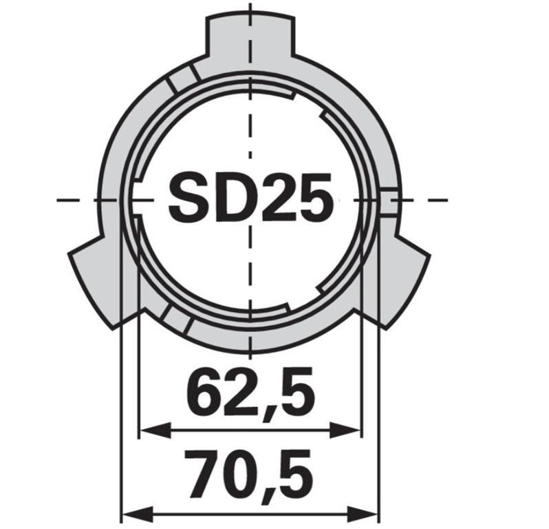 OBROČ DRSNI SC25 WALTERSCHEID
