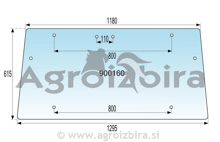 STEKLO KABINE SPREDAJ UTB 640 BRIEDA