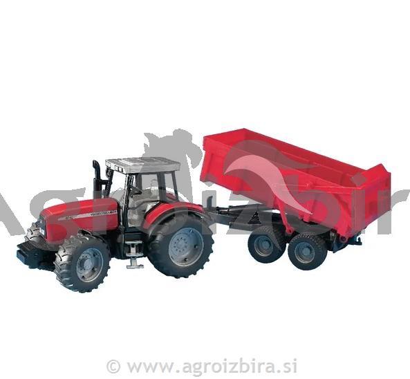 Bruder Traktor Massey Ferguson 7480 s prikolico 02045