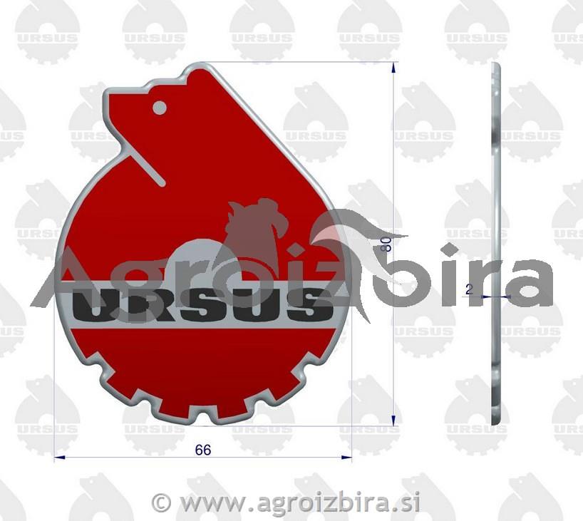 URSUS EMBLEM 3D NALEPKA