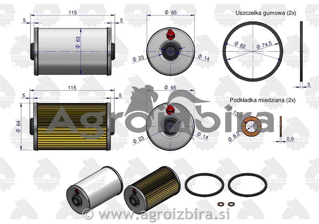 FILTER GORIVA URSUS 335 360 ORIGINAL