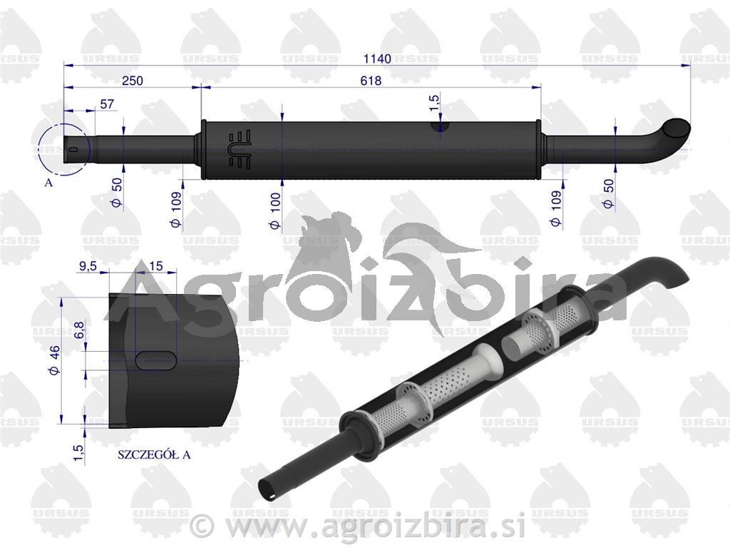 IZPUŠNI LONEC URSUS 360 BARVAN ORIG.