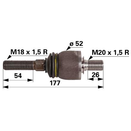 AKSIALNI ZGLOB CARRARO/mf/case/steyr D