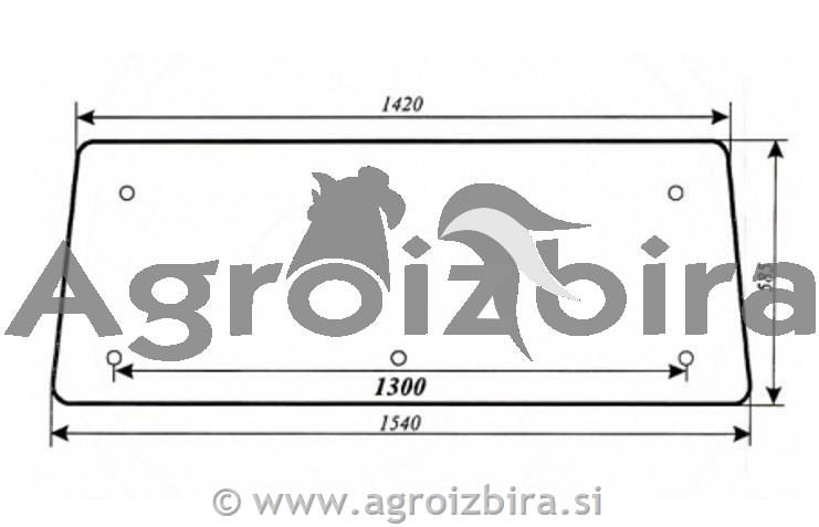 STEKLO KABINE ZADNJE ZETOR BK6011