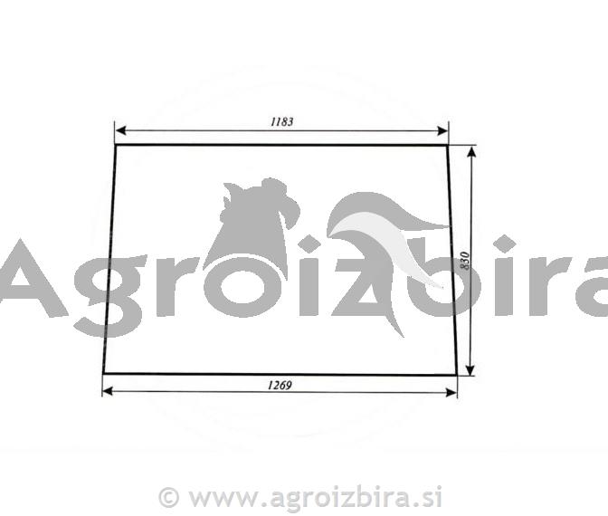 STEKLO KABINE SPREDNJE ZETOR BK 60