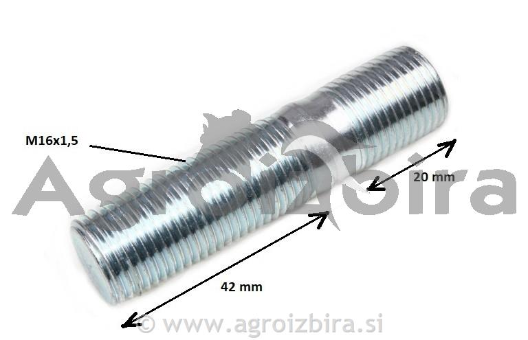 VIJAK M 16X1,5 (nosilec prednjega mosta)