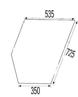 STEKLO KABINE VRAT SPODAJ 16045 ZETOR