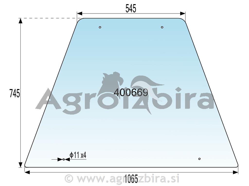 STEKLO KABINE BOČNO ZETOR BK 70-11