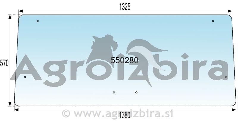 STEKLO KABINE ZETOR EURO BREZ GRETJA BK7011