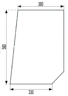 STEKLO KABINE SPREDAJ spodaj Lali D 6011