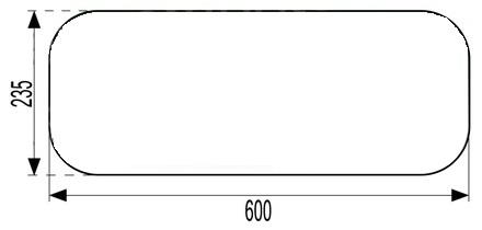 STEKLO KABINE ZADAJ spodaj MF