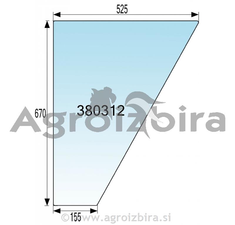 STEKLO KABINE VRAT SPODNJE IMT 542/560