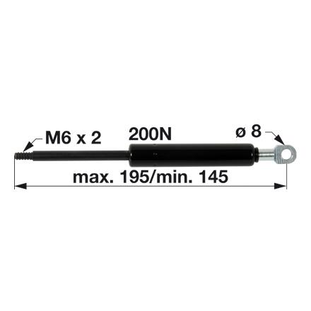 PLINSKI AMORTIZER L=215 F=300N