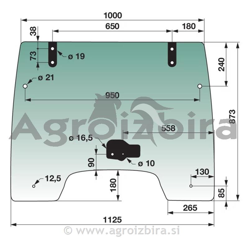 STEKLO SPREDNJE LANDINI ALPINE 75