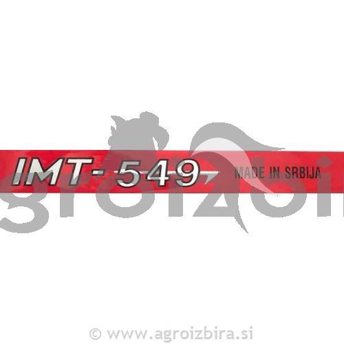 NALEPKA '' IMT 549 MADE IN SRBIJA ''