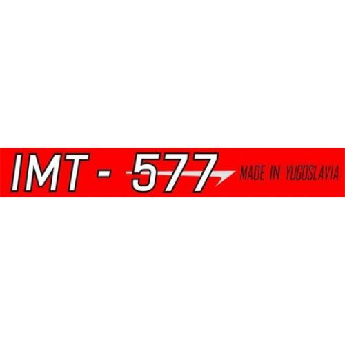 NALEPKA '' IMT 577 MADE IN YUGOSLAVIA''