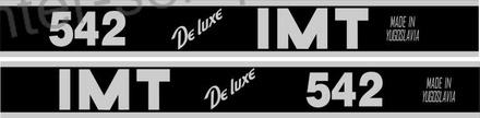 NALEPKA IMZ '' IMT 542 DE LUXE MADE IN YUGOSLAVIA'' 1200X1000mm