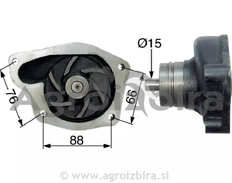 ČRPALKA VODE PERKINS TIP MOTORJA:4.108 MF - MASSEY FERGUSON 130 - 133