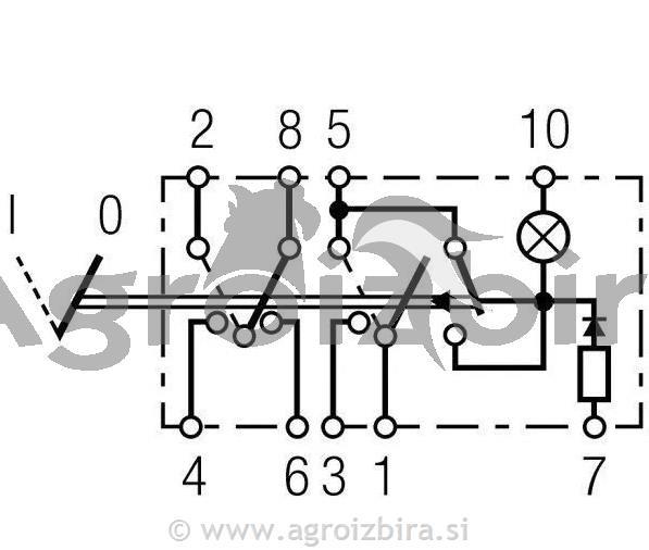 STIKALO UTRIPALK VARNOSTNIH 1-0 9PIN