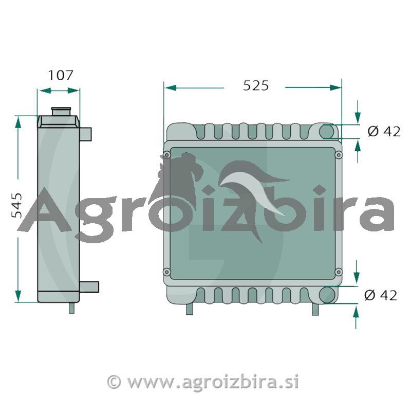 HLADILNIK VODE MF MASSEY FERGUSON 4455 4435 4445