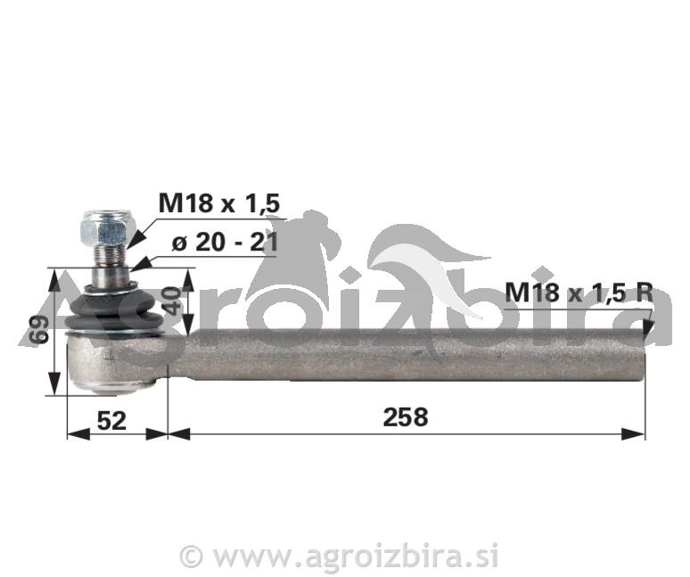 KONČNIK LANDINI VISION105 M18X1,5 K20-21