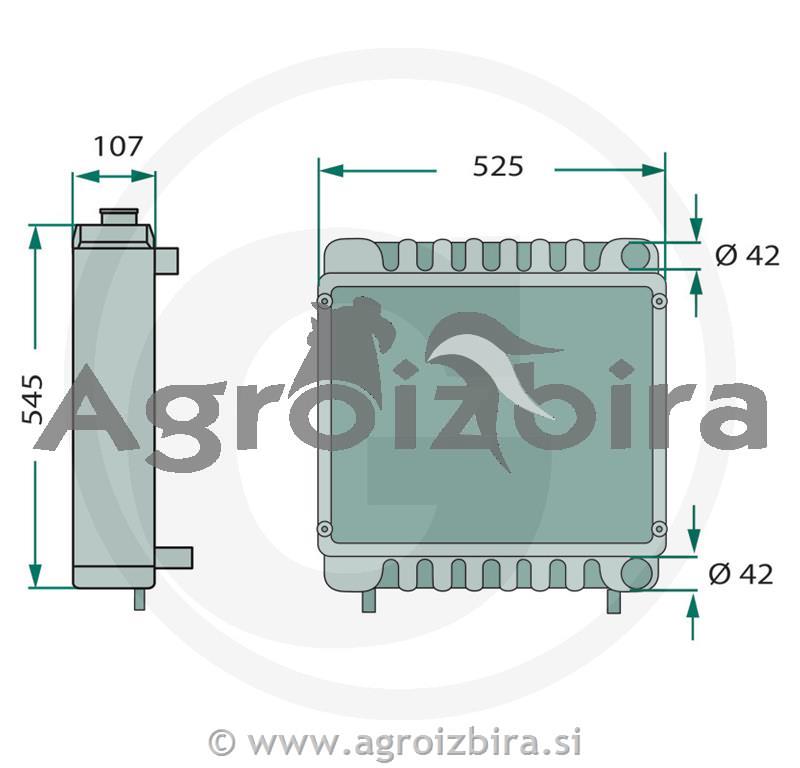HLADILNIK VODE MF 4435 VALTRA