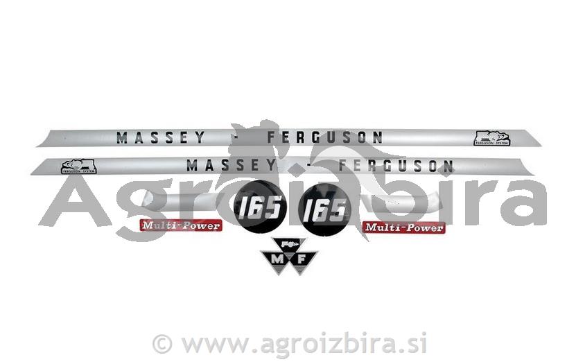 NALEPKA MASSEY FERGUSON 165 SET