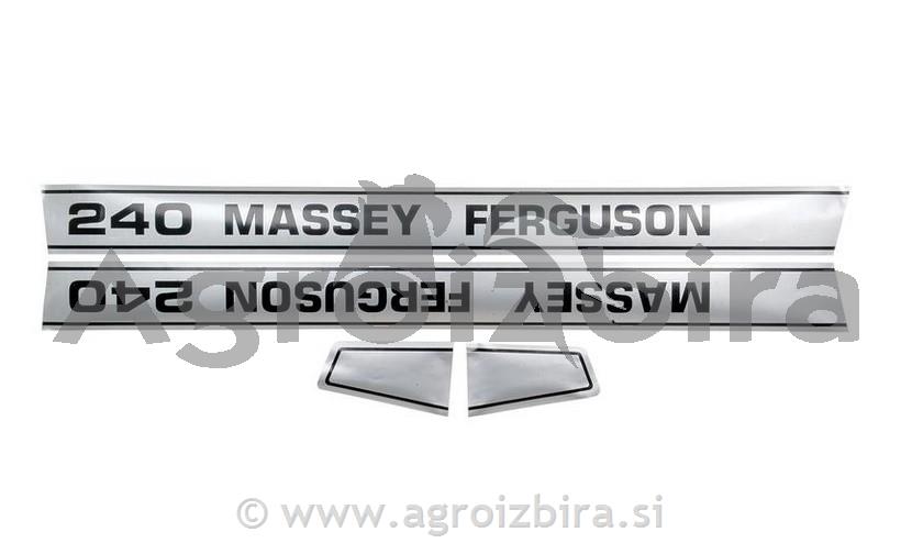 NALEPKA MASSEY FERGUSON 240 SET
