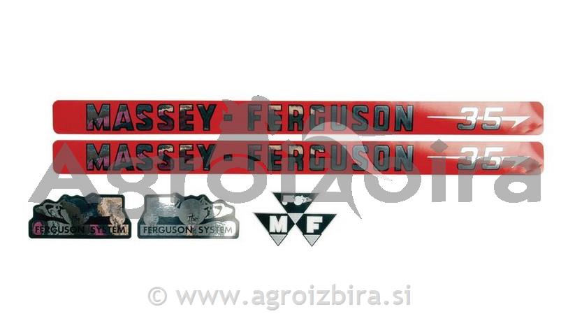 NALEPKA MASSEY FERGUSON 35 SET