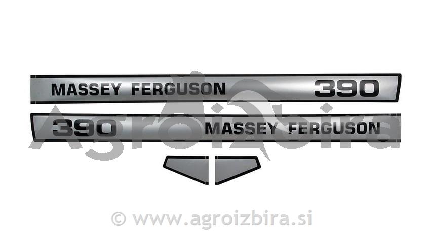 NALEPKA MASSEY FERGUSON 390 SET
