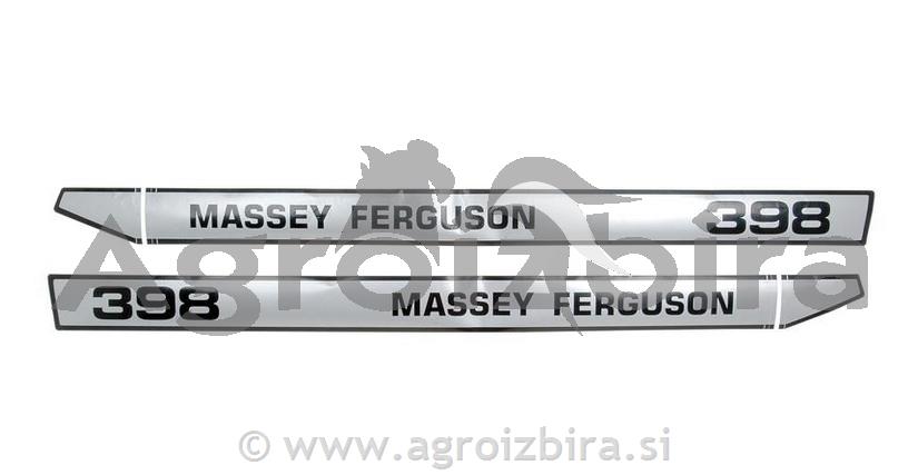NALEPKA MASSEY FERGUSON 398 SET