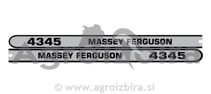 NALEPKA MASSEY FERGUSON 4345 SET