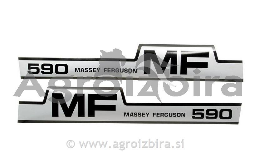 NALEPKA MASSEY FERGUSON 590 SET