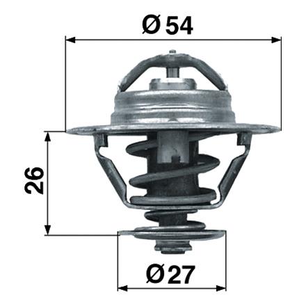TERMOSTAT CASE/STEY/NH 79°