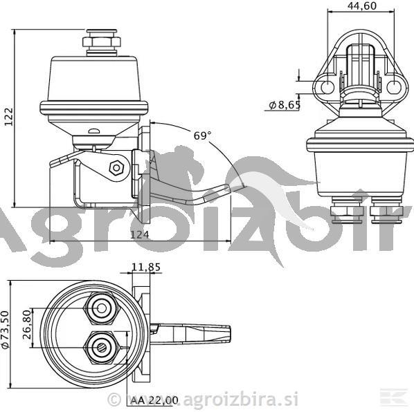 ČRPALKA AC NEW HOLLAND / CASE