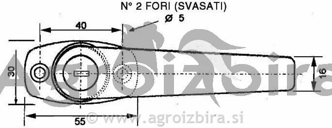 KLJUKA VRAT KABINE ZUNANJA FIAT