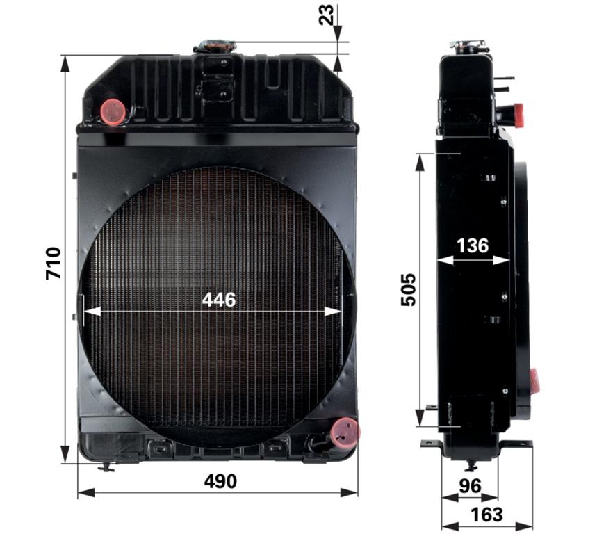 HLADILNIK VODE STEYR 8080 - SK2 - 8090 -