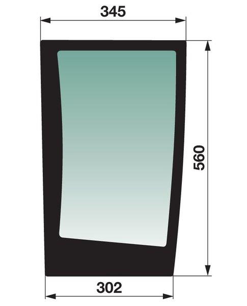 STEKLO KABINE SPREDAJ spodaj LEVO STEYR