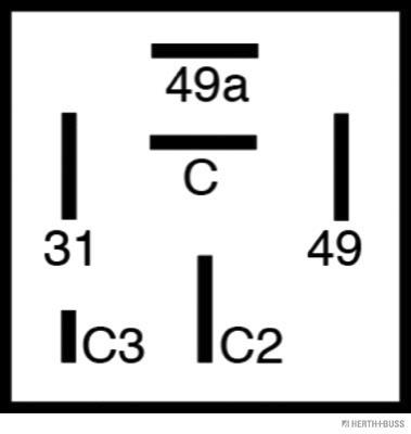 AVTOMAT SMEROKAZA KVADRATEN (5priključkov) 12V ŠTORE 402 - 404