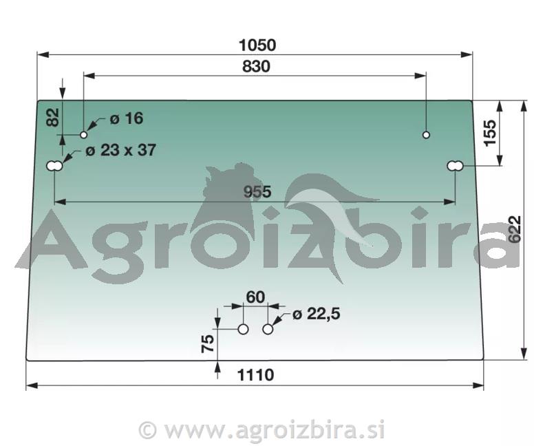 STEKLO SPREDNJE STEYR CASE