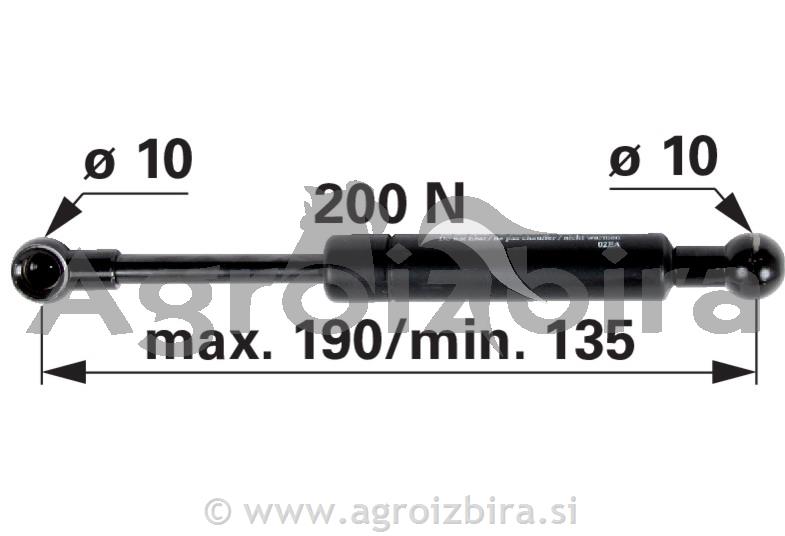 PLINSKI AMORTIZER L=190 F=200N
