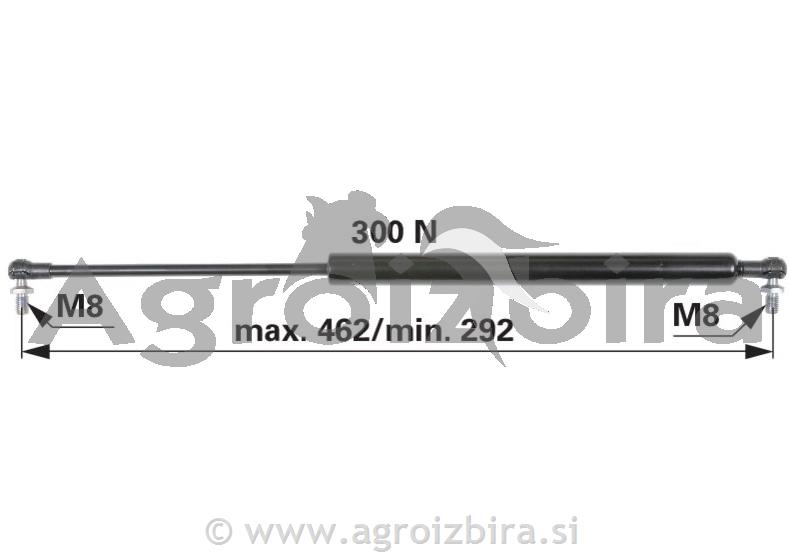 PLINSKI AMORTIZER L=600 F=300N New Holland Case Fiat