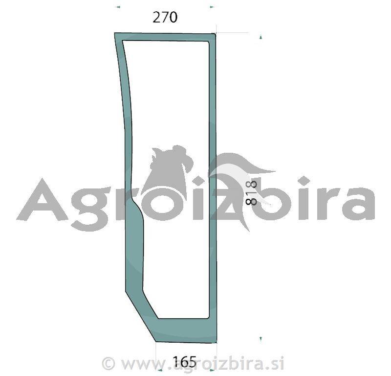 STEKLO KABINE SPRE. SPOD. LEVO NH TN65F