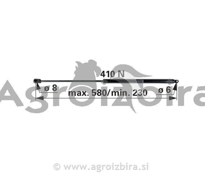 PLINSKI AMORTIZER l=410 f=410n
