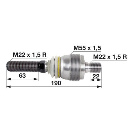 AKSIALNI ZGLOB m22X1,5/m22X1,5 DEUTZFAHR