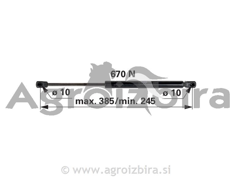 PLINSKI AMORTIZER L=385 F=670N