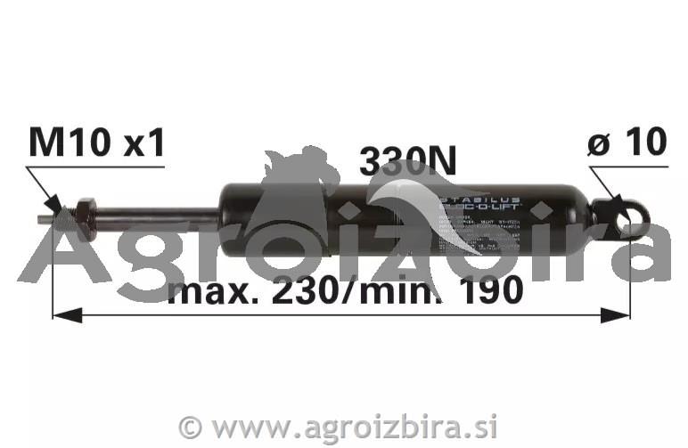 AMORTIZER ARMATURNE PLOŠČE VOLANA V KABINI JD - JOHN DEERE 6400